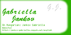 gabriella jankov business card